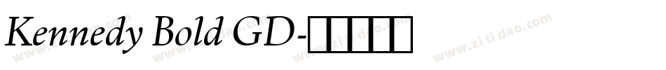 Kennedy Bold GD字体转换